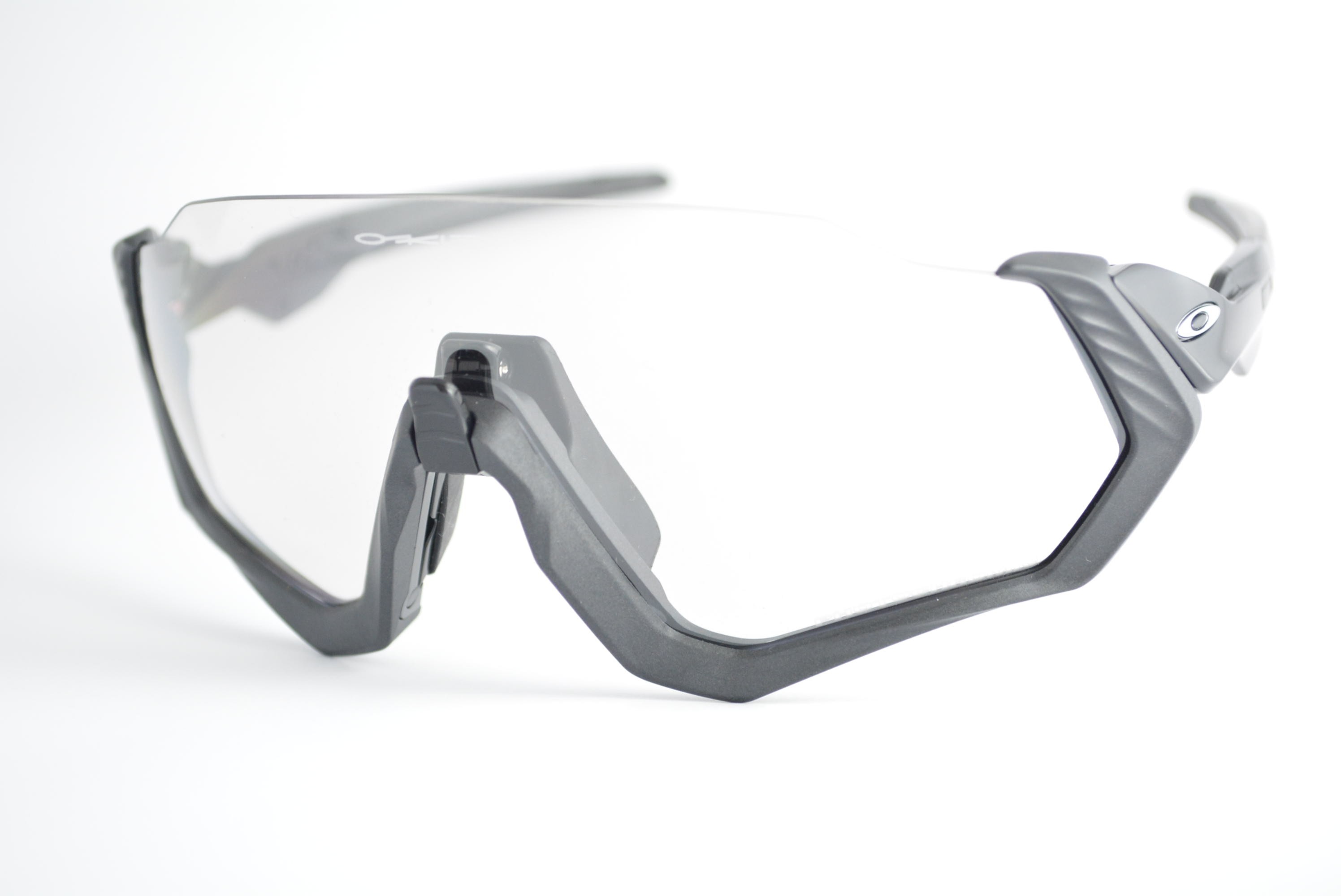 óculos de sol Oakley mod Flight Jacket steel w/clear black iridium photochromic 9401-0737