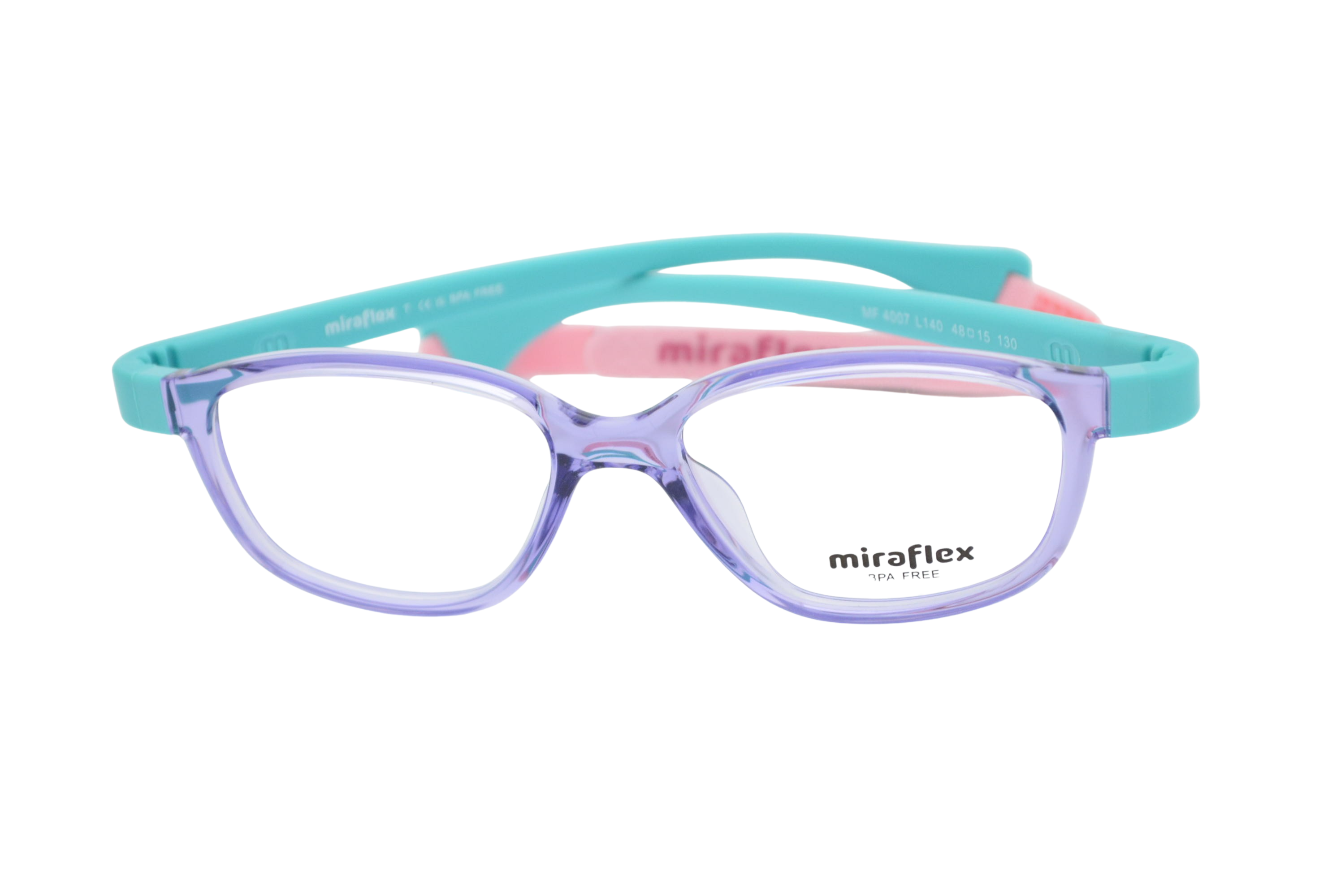 armação de óculos Miraflex mod mf4007 L140 48