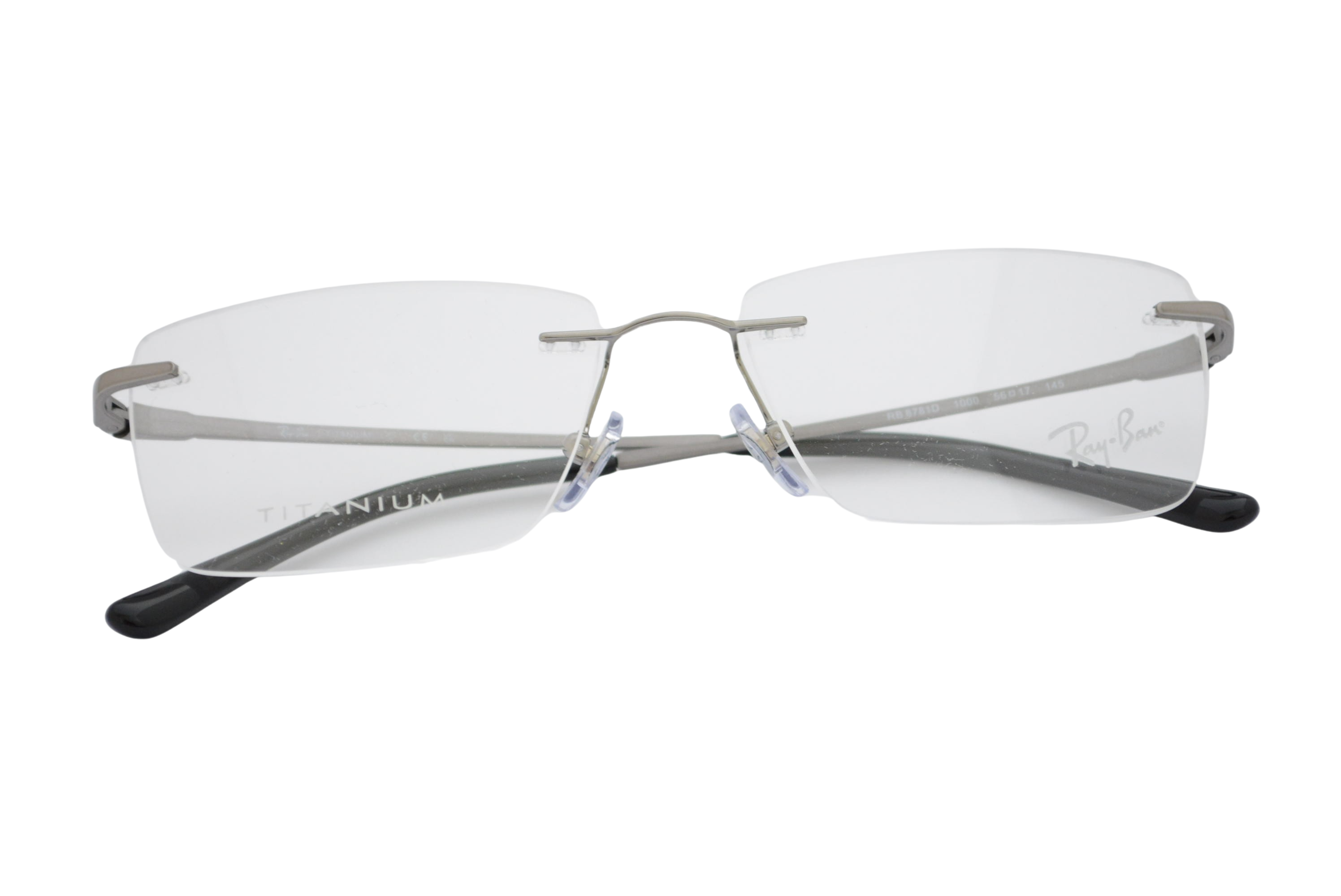 armação de óculos Ray Ban mod rb8781d 1000 titanium