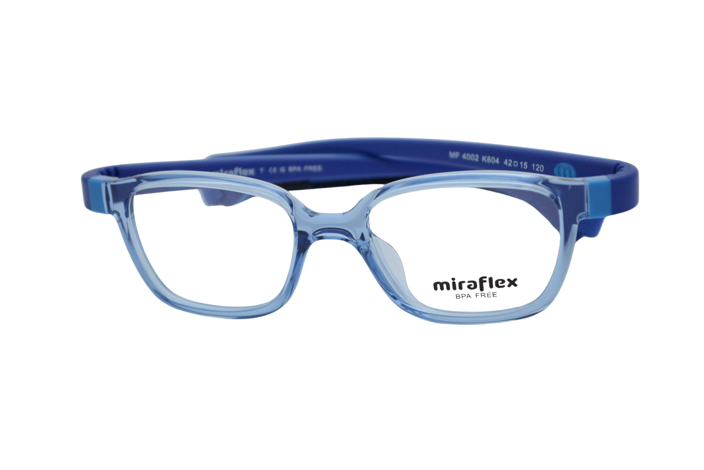 armação de óculos Miraflex mod mf4002 k604 42