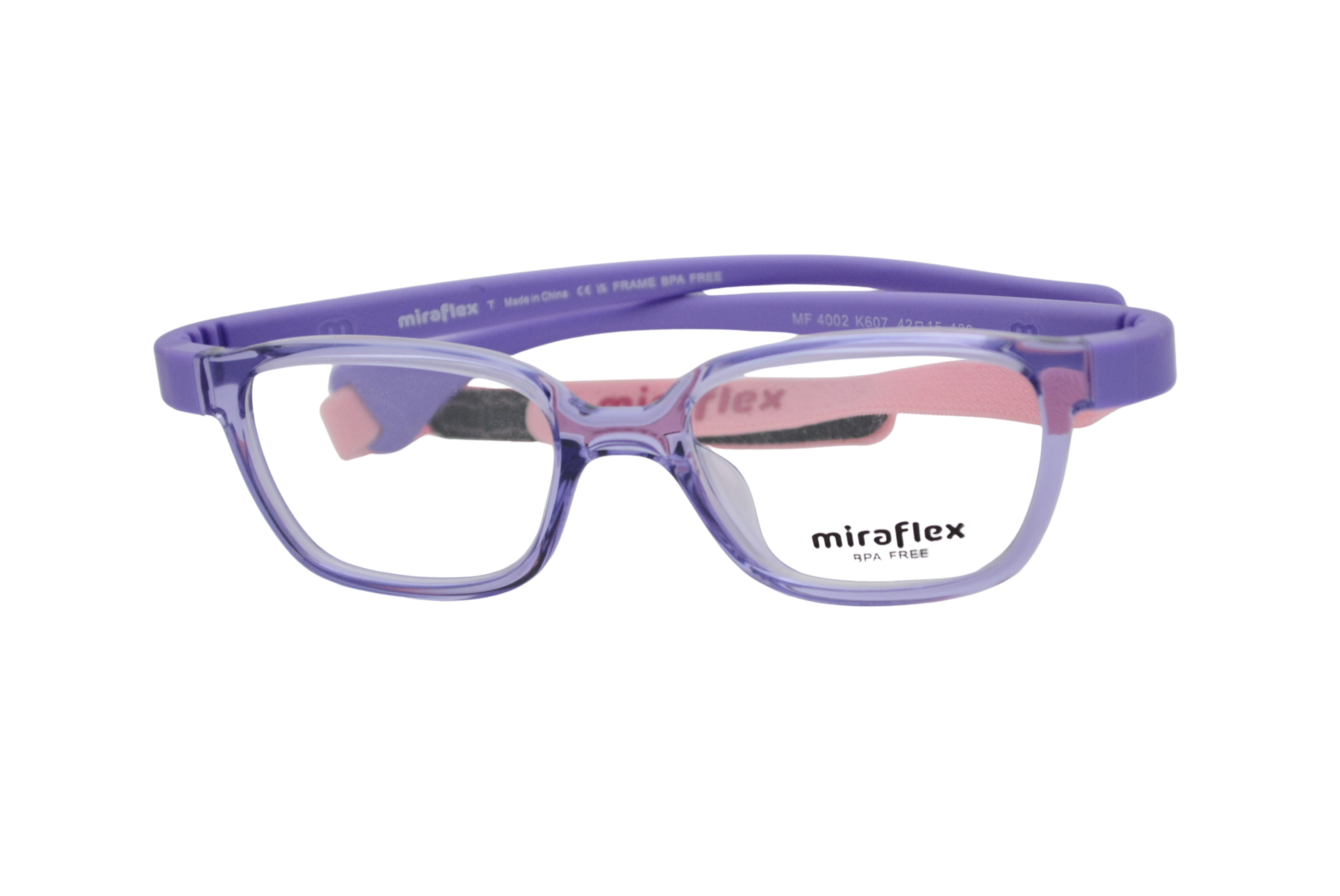 armação de óculos Miraflex mod mf4002 k607 42