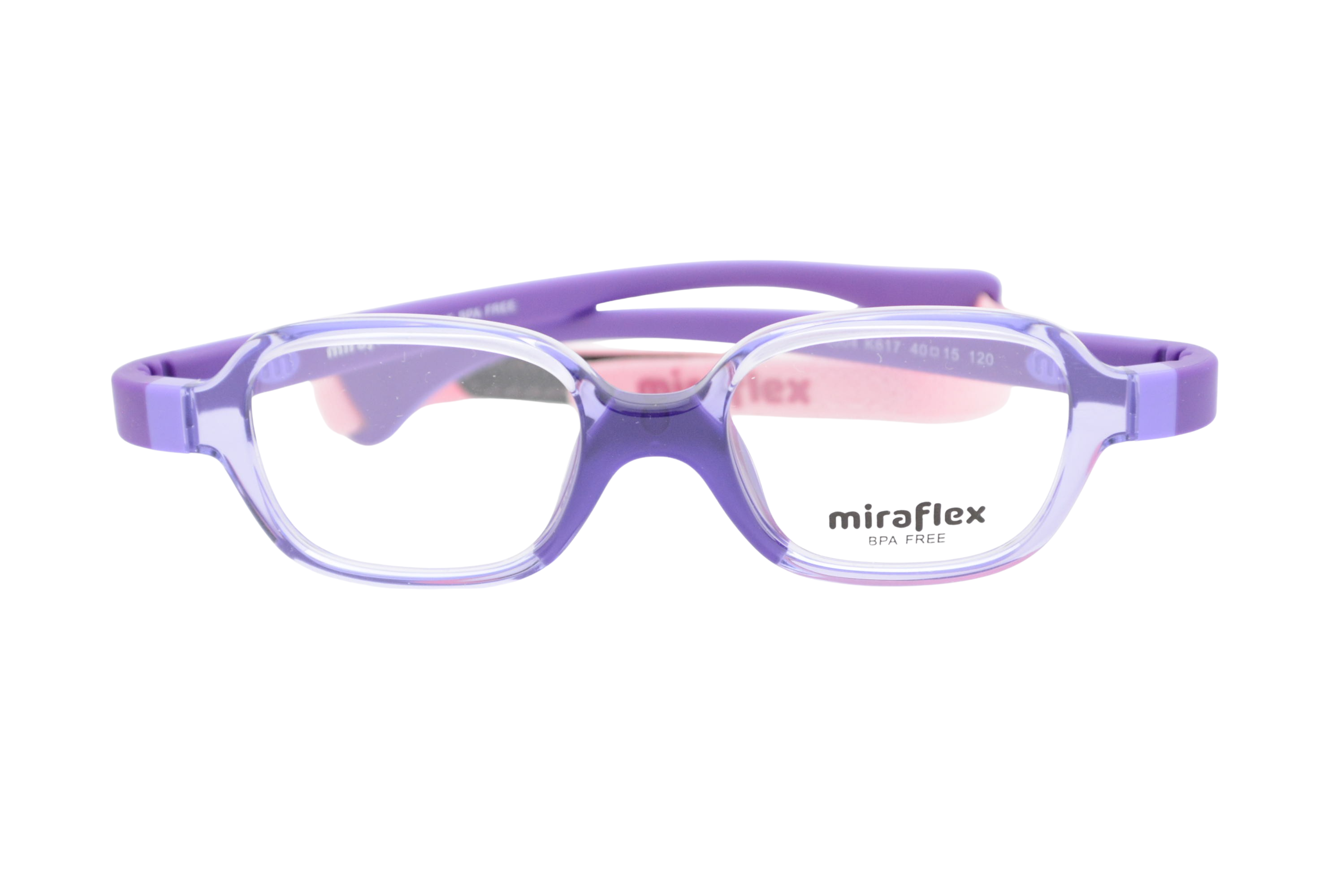 armação de óculos Miraflex mod mf4004 k617 40