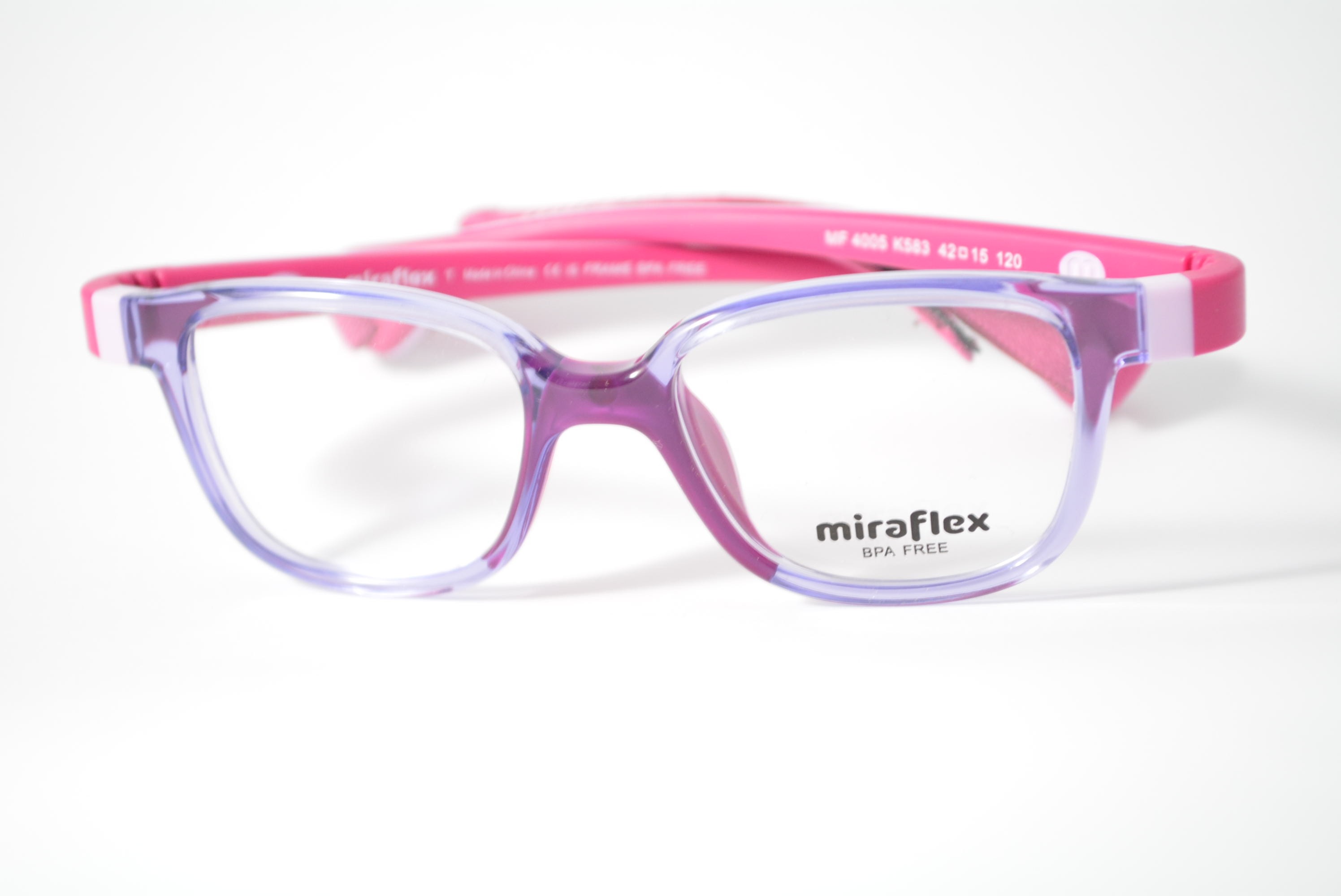 armação de óculos Miraflex mod mf4005 k583 42