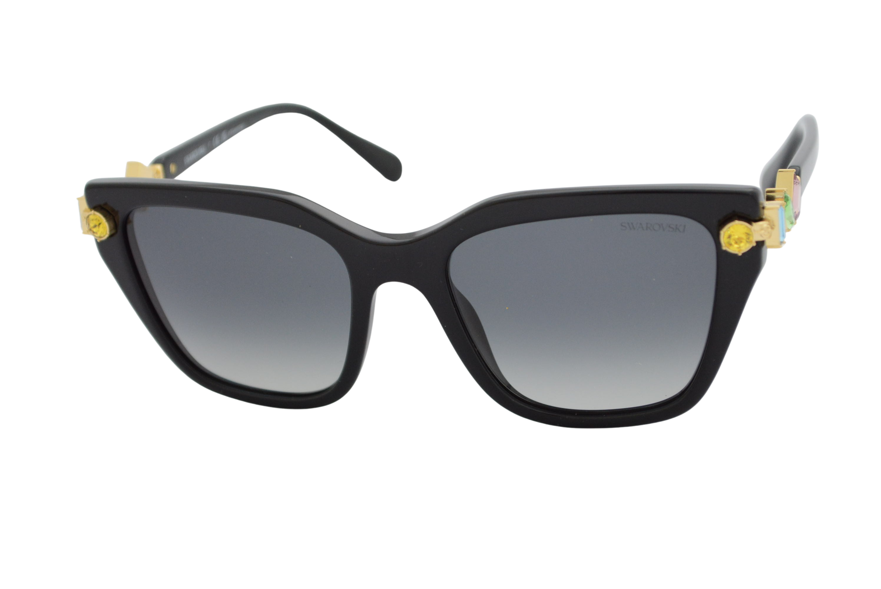 óculos de sol Swarovski mod sk6041 1001t3 polarizado