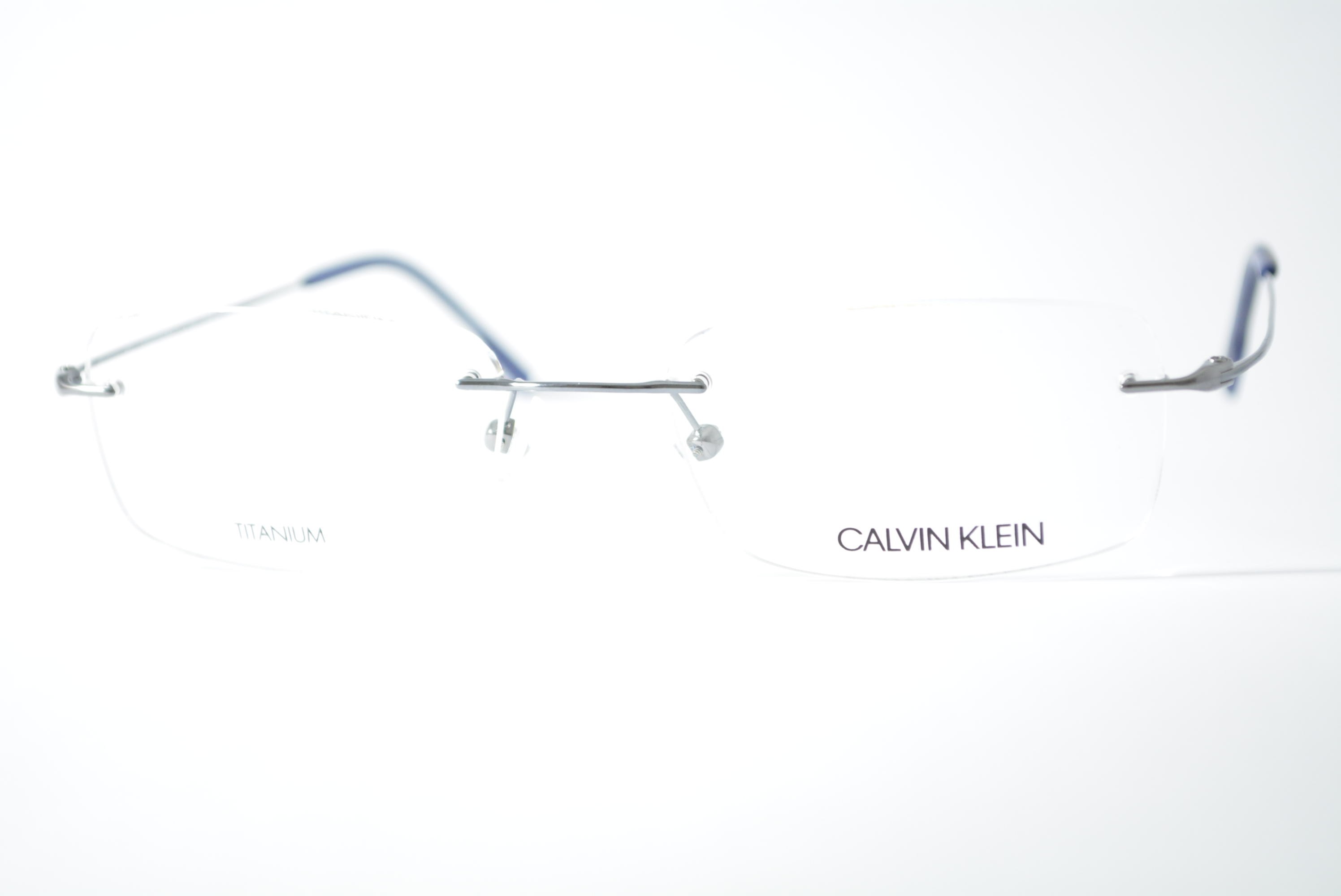 armação de óculos Calvin Klein mod ck7503 039 titanium