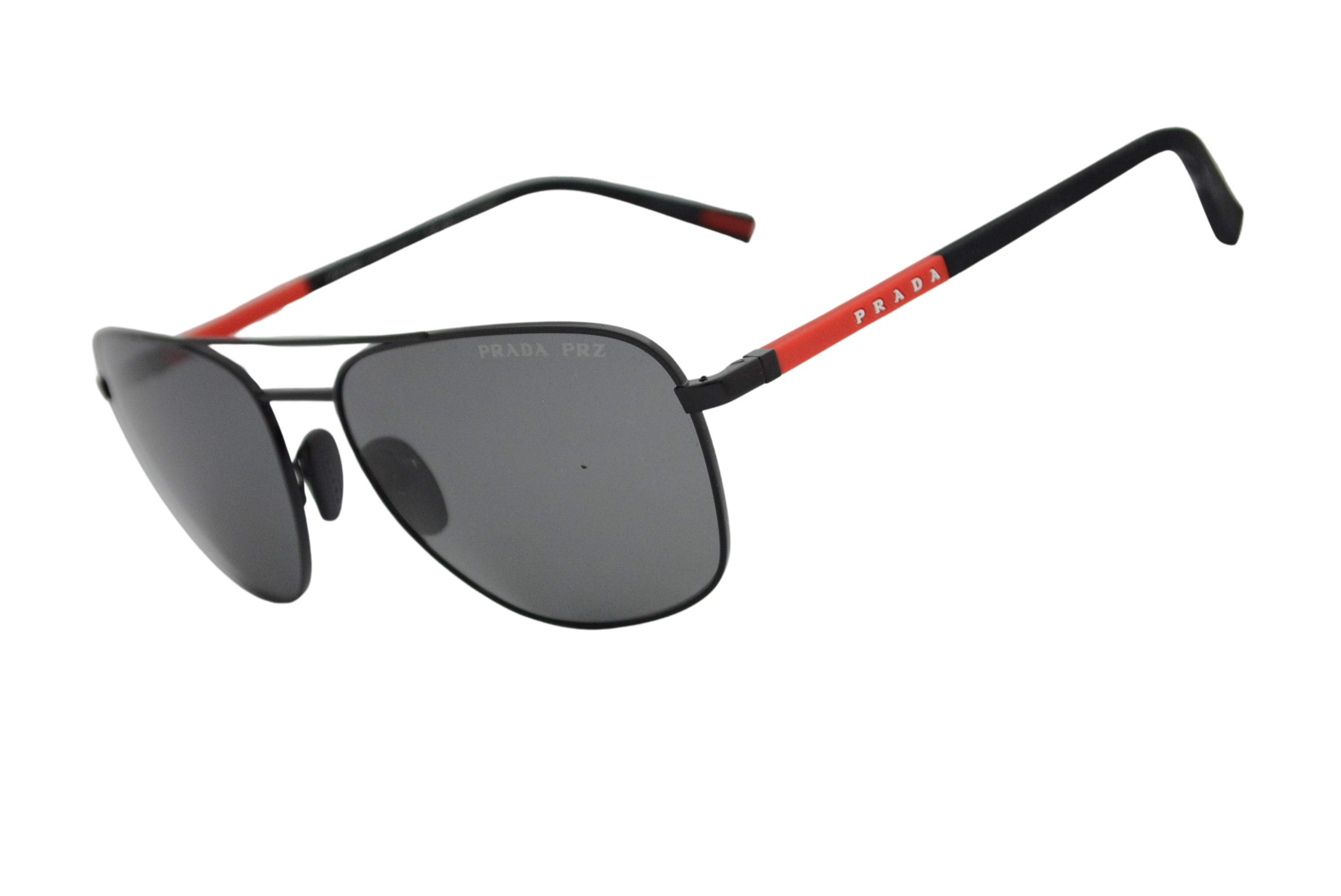 óculos de sol Prada Linea Rossa mod sps54z 1bo-02g polarizado