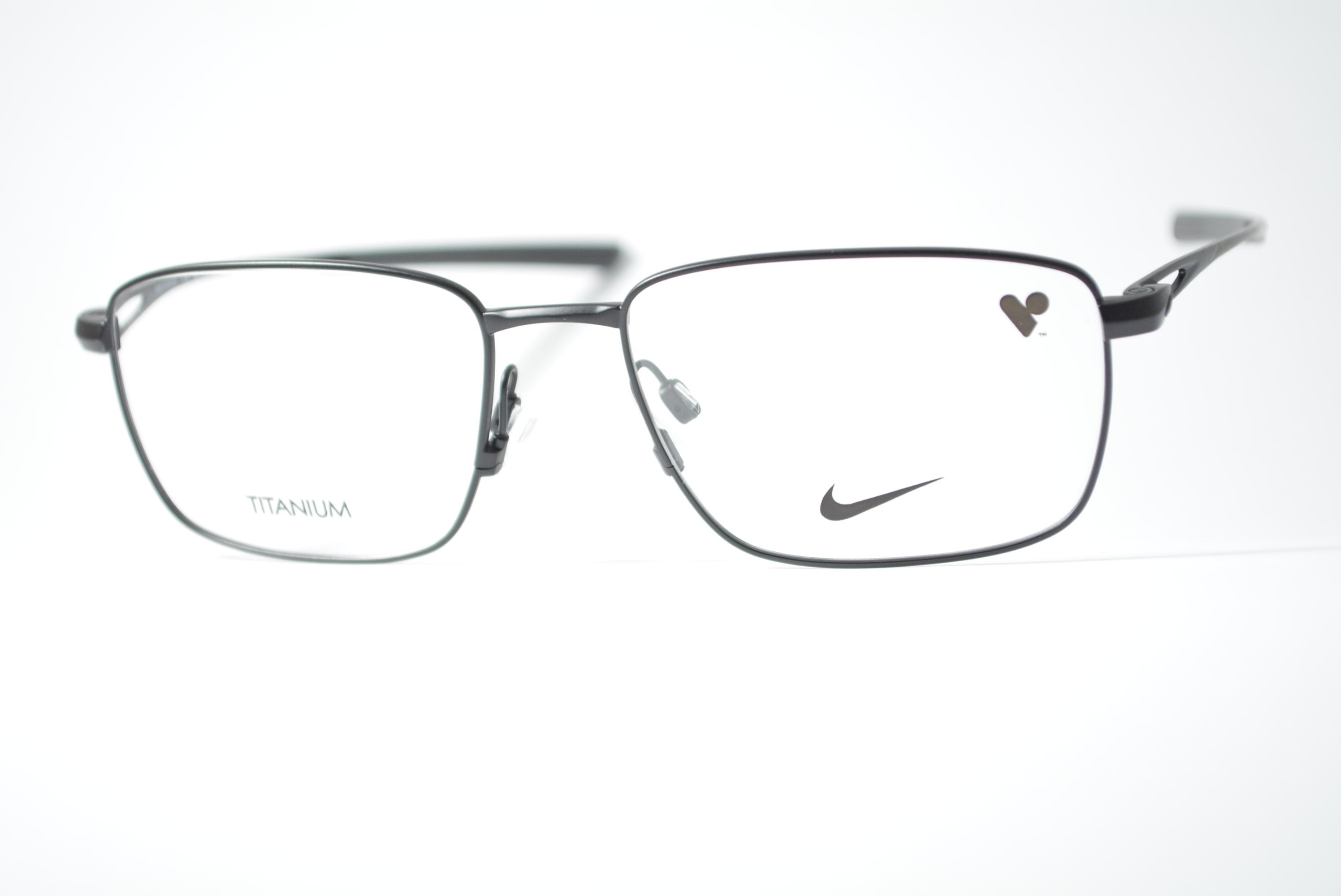armação de óculos Nike mod 6046 001 titanium
