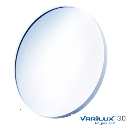 Par de lentes de óculos multifocal Varilux Physio 360° airwear blue uv crizal sapphire uv