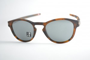 óculos de sol Oakley mod Latch matte brown tortoise w/prizm black iridium 9265-2253