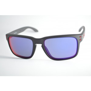 óculos de sol Oakley mod Holbrook matte black w/red iridium 9102L-3655