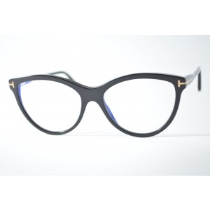 armação de óculos Tom Ford mod tf5772-b 001 clip on